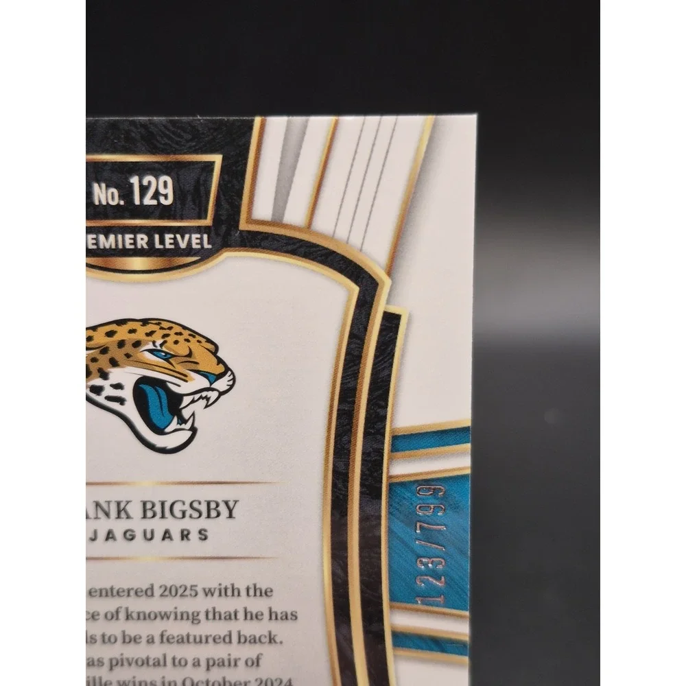 2025 Panini Select Tank Bigsby #129 White Shock Prizm 123/799 Jaguars Wore #4